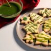 Bergamot Matcha Chocolate Drizzle with Shortbread Cookies